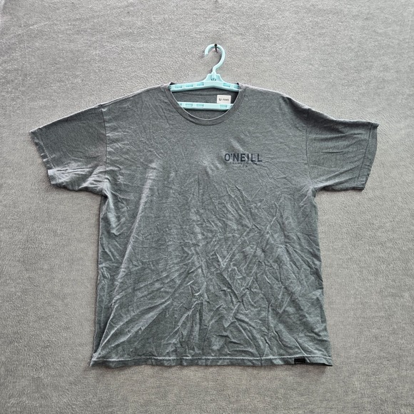 O'Neil Men Shirt XL Gray Logo Fishing Division USA Logo Graphic Crew Neck Tee - Picture 1 of 11
